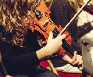 Audition de flûte et de violon au temple de Blois