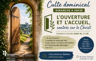 Prochain culte dominical au Temple de Blois