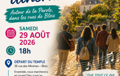 la louange sort du Temple et prend le chemin des rues de Blois